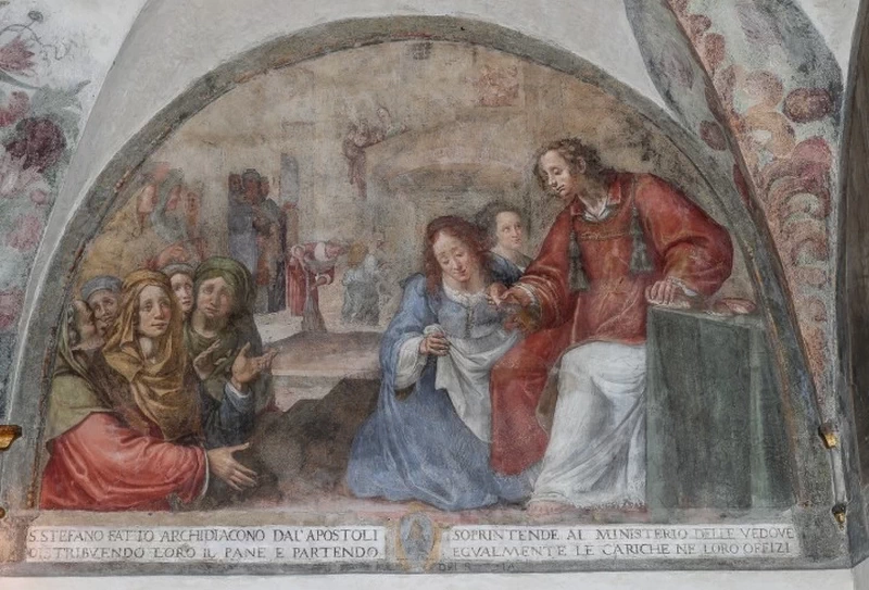 Santo Stefano distribuisce il pane